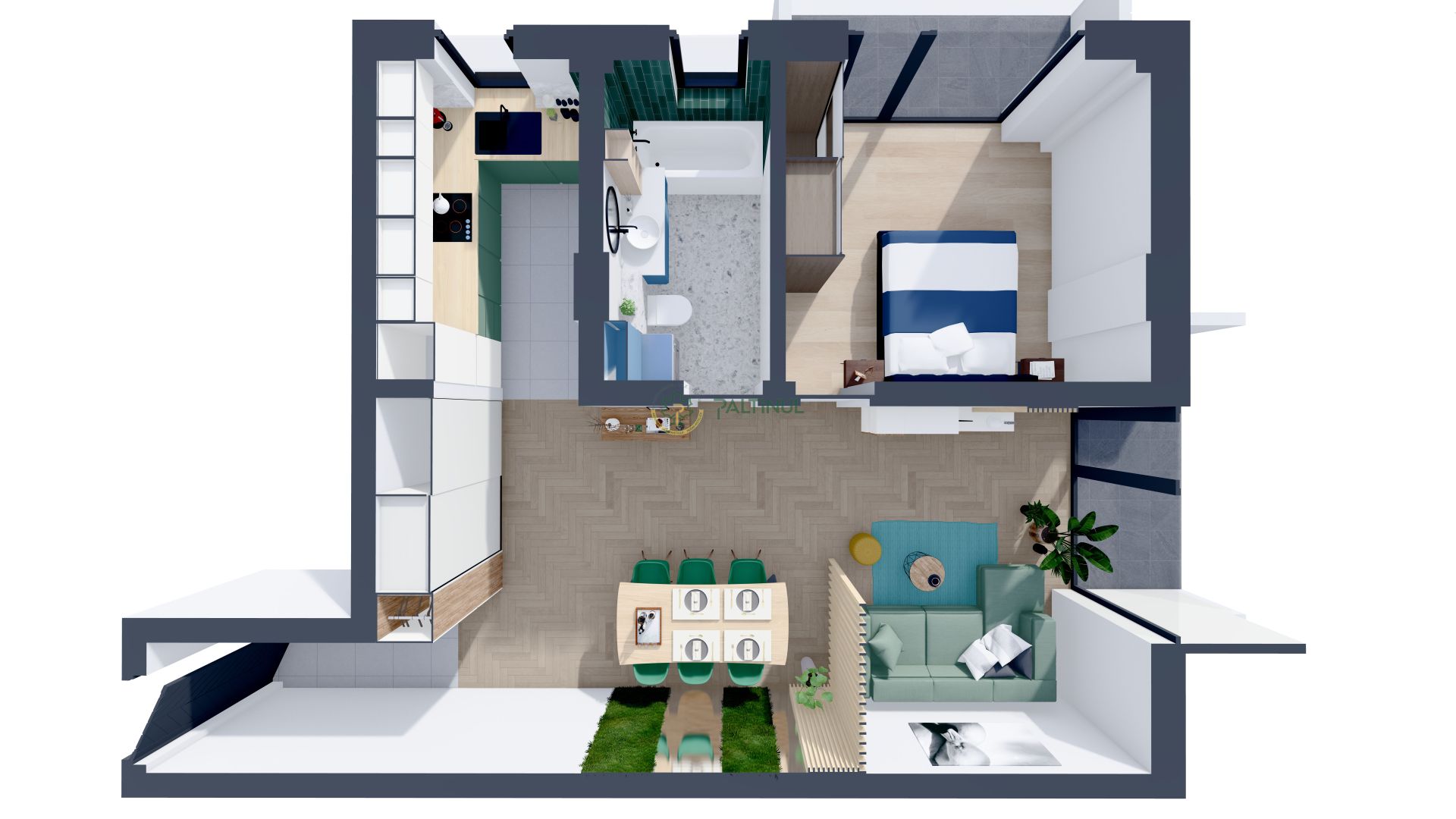 Apartament 2 camere cu lift la 10 minute de Centru