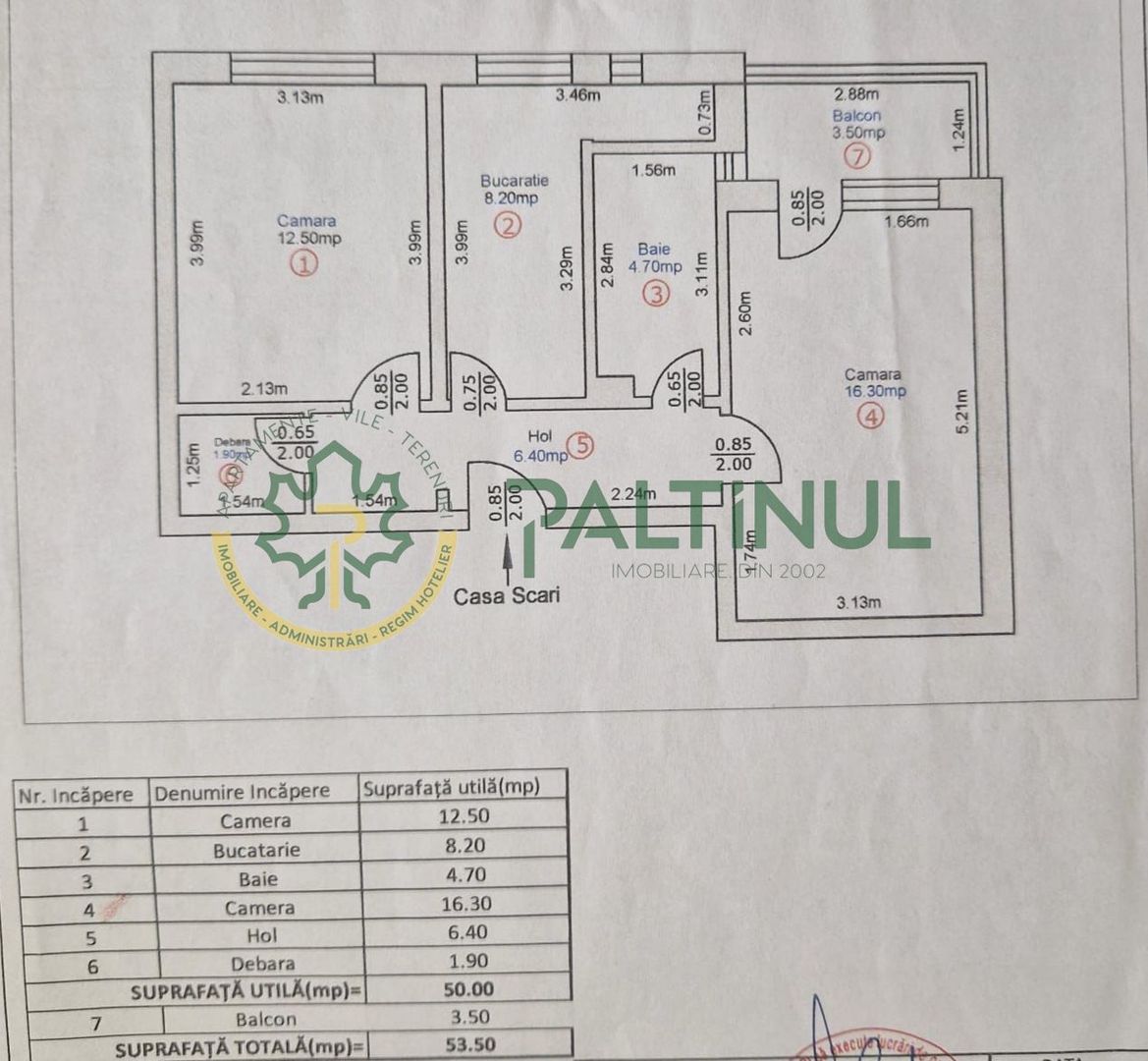 Apartament 2 camere decomandate cu pivnita Sibiu- Vasile Aaron