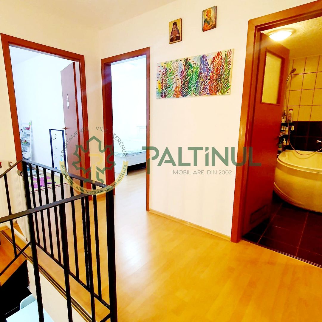 Apartament 3 camere pe 2 niveluri, 70 mp utili, Aleea Streiu – mobilat complet